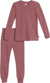 img 2 attached to 👕 Boys Thermal Underwear Set Long John - Soft, Breathable Cotton Base Layer - Made in USA by City Threads