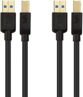 провода в упаковке superspeed черного цвета"./ "cable matters pack superspeed black логотип