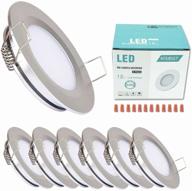 kitasst 12v led lights for rv interior, thin dimmable recessed ceiling puck lighting for rv camper trailer boat motorhome sailboat, 4000k natural white - 6 pack logo