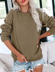 img 3 attached to Orchidays Women's Casual Crewneck Sweatshirts: Cute, Comfortable, and Loose-Fitting Tunic Tops