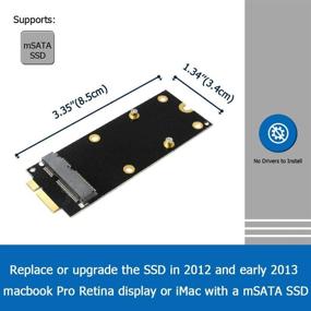 img 3 attached to 🔧 GODSHARK mSATA to A1398 A1425 (2012 & Early 2013) Adapter for MacBook Pro Retina SSD Replacement - Mini PCIe SATA SSD Converter Card: Enhanced SEO