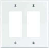 🔌 leviton pj262-w 2-gang decora/gfci decora wallplate: midway size, white - perfect fit and aesthetic appeal логотип