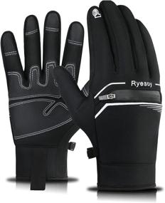 img 4 attached to 🧤 Ryesoy Winter Gloves with Touchscreen Fingers for Men and Women - Warm, Insulated, and Anti-Slip for Cycling, Running, and Outdoor Work