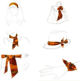 img 1 attached to 👩 Women's Accessories: Neckerchief Scarf Hairband Handbag Decor