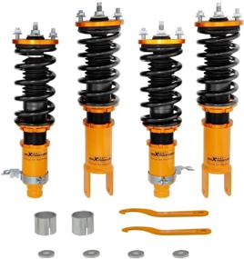 img 4 attached to Coilovers For Honda Civic 1988-2000 EK EJ EM EG EE EF EC EH Coil Spring Over Shock Suspension Struts Adjustable Height Front Rear