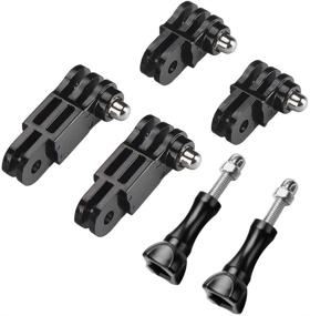 img 4 attached to 📷 Versatile Adjustable Arm Straight Joints Mount for GoPro, AKASO, Campark & other Action Cameras - Compatible with Hero 10 9 8 7 6 5 4 3 3+ 2 1