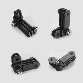img 2 attached to 📷 Versatile Adjustable Arm Straight Joints Mount for GoPro, AKASO, Campark & other Action Cameras - Compatible with Hero 10 9 8 7 6 5 4 3 3+ 2 1