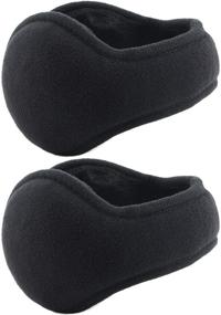 img 4 attached to Metog Unisex Foldable Polar Fleece Winter Ear Warmers/Knits EarMuffs ...