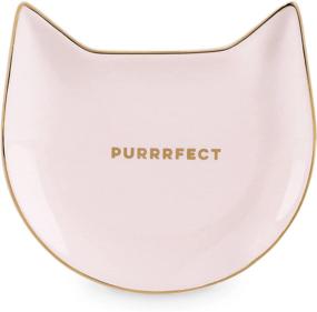 img 4 attached to 🐱 Pink Cat Tea Trays: Purrfectly Elegant with a Touch of Sophistication