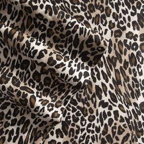 img 1 attached to 🐆 Zara Leopard Queen Microfiber Sheet Set - Elite Home Products, 90 GSM, Whimsical Print, Deep-Pocketed