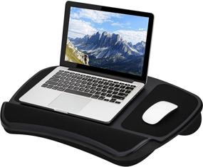 img 3 attached to 🖥️ Original XL Laptop Lap Desk with Storage Pockets - Black - Style No. 45592 by LapGear