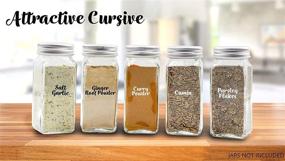 img 1 attached to Ultimate Spice Label System by KITCHEN ALMIGHTY: 670 Labels - 498 Preprinted Bold Cursive Spice Names + 96 Customizable Blank Labels for Organized Spice Jar Storage