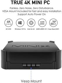 img 3 attached to 💻 MINIX Neo Z83-4 Plus: Мощный 4G/64G Intel Mini PC, Windows 10 Pro, Dual-Band Wi-Fi, 4K UHD, Автоматическое включение - Идеальное решение для дома, офиса, промышленности и цифрового медиафасада.