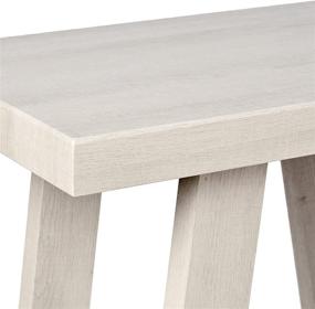 img 1 attached to Roundhill Furniture Athens Modern Wooden Shelf Side Table in White