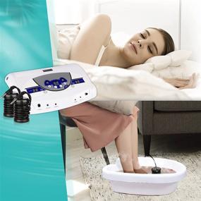 img 1 attached to Detox Ionic Foot Spa Machine with MP3 Player by Boeetech - Home Beauty Foot Bath Spa