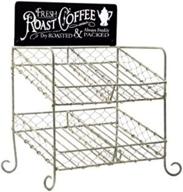 ☕ colonial tin works vintage coffee pod holder - k-cup compatible kitchen organizer, brown (8½"w x 6"d x 11¾"t) логотип