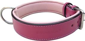 img 3 attached to 🐶 Premium Padded Dog Collar: Soft Touch Collars Capri Collection - Genuine Leather Luxury for Dogs