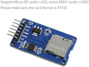 img 3 attached to Stemedu 2 шт. Модульная плата для карт MicroSD, переходник для карты TF с SPI интерфейсом и уровневой конвертацией для Arduino Raspberry Pi