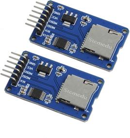 img 4 attached to Stemedu 2 шт. Модульная плата для карт MicroSD, переходник для карты TF с SPI интерфейсом и уровневой конвертацией для Arduino Raspberry Pi