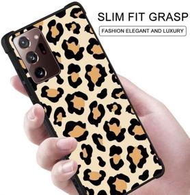 img 2 attached to 🐆 Samsung Galaxy Note 20 5G Case - Leopard Cheetah Print Design | Hybrid Hard PC + TPU Bumper | Full Protective Cell Phone Cover with Lanyard Strap for Women, Girls | Samsung Note 20 5G 6.7 Inch