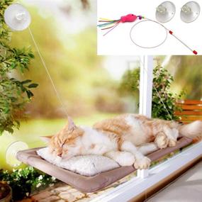 img 4 attached to 🐱 Angela&amp;Alex Cat Perch: A Space-Saving Window Mounted Cat Bed & Window Hammock