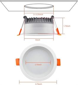 img 1 attached to YGS Tech Recessed Downlight Equivalent Anti Glare