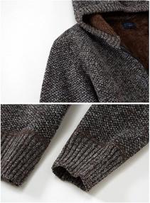 img 1 attached to 🧥 Stay Cozy in Style: Gioberti Boy's Knitted Cardigan Sweater with Hoody and Sherpa Lining