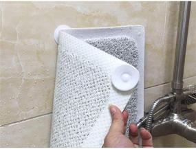 img 1 attached to 🛀 QXY Bath Mats Loofah: Fast Drying Non Slip Mat for Bathroom & Tub, Ideal for Elderly & Children – Machine Washable (15.7"x27.5")