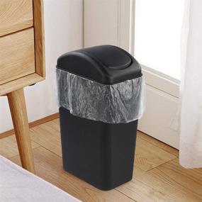 img 2 attached to 🗑️ 14L Black Swing Kitchen Garbage Bin by Farmoon: Slim Trash Can - Optimize Your Search