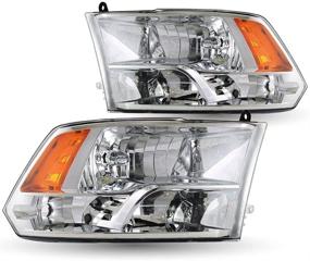 img 4 attached to Набор передних фар TUSDAR - Совместим с пикапом Dodge Ram 1500 2500 3500 09-18 гг. - Левая и правая сторона