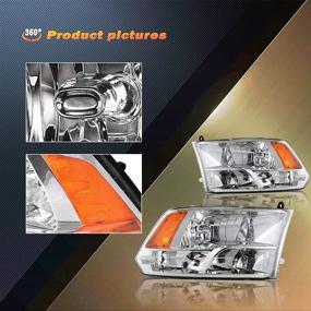 img 1 attached to Набор передних фар TUSDAR - Совместим с пикапом Dodge Ram 1500 2500 3500 09-18 гг. - Левая и правая сторона