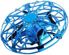 img 2 attached to 🚁 Pryme One Mini Drone: Levitation UFO Drone - Hand Operated, Easy Controlled, USB Toy Drones for Kids & Adults, with 360° Rotating and LED Lights (Blue)