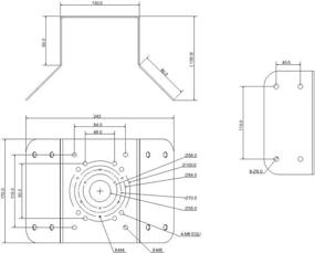 img 3 attached to 📷 Dahua DH-PFA151 Corner Mount Bracket: Perfect Mounting Solution for Bullet and PTZ Cameras (Compatible with AMCPFA134, AMCPFA136, AMCPFA13A, AMCPFA120, IP2M-850EB, IP2M-853EW, IP2M-858W, IP4M-1053EW)