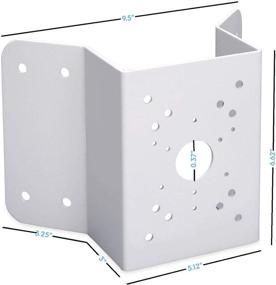 img 4 attached to 📷 Dahua DH-PFA151 Corner Mount Bracket: Perfect Mounting Solution for Bullet and PTZ Cameras (Compatible with AMCPFA134, AMCPFA136, AMCPFA13A, AMCPFA120, IP2M-850EB, IP2M-853EW, IP2M-858W, IP4M-1053EW)