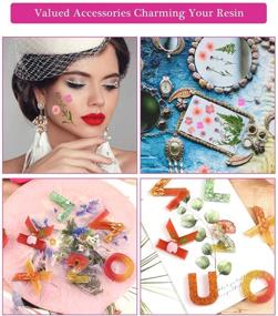 img 2 attached to ✨ 47-Piece Resin Craft and Nail Art Kit - Sntieecr Resin Accessories with Glitter, Dried Flowers, Foil Flakes, and Tweezers for DIY Resin Crafting and Nail Decor