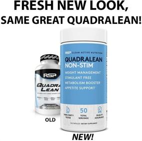 img 2 attached to RSP Nutrition QuadraLean - Stimulant Free Weight Management, Metabolism Booster, Energy & Appetite Support - CLA, L-Carnitine, Green Tea Extract, Non-Stimulant Formula, 50 Servings (Packaging May Vary)