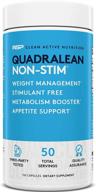 rsp nutrition quadralean - stimulant free weight management, metabolism booster, energy & appetite support - cla, l-carnitine, green tea extract, non-stimulant formula, 50 servings (packaging may vary) logo