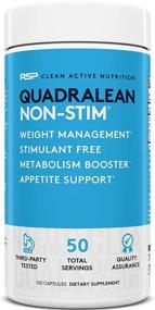 img 4 attached to RSP Nutrition QuadraLean - Stimulant Free Weight Management, Metabolism Booster, Energy & Appetite Support - CLA, L-Carnitine, Green Tea Extract, Non-Stimulant Formula, 50 Servings (Packaging May Vary)