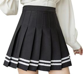 img 1 attached to Cromoncent Pleated School Uniform Skirts Girls' Clothing and Skirts & Skorts