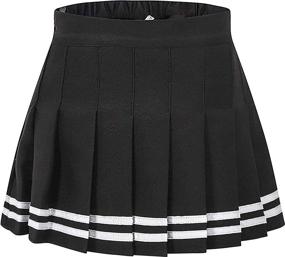 img 4 attached to Cromoncent Pleated School Uniform Skirts Girls' Clothing and Skirts & Skorts