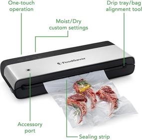 img 2 attached to 🥫 FoodSaver VS0150 PowerVac Compact Vertical Vacuum Sealing Machine, Black - Optimized for Efficient Storage