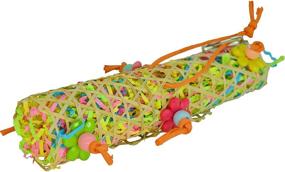 img 1 attached to 🐦 Eimoon Bird Toys - 3 Pieces Foraging Toys for Parrots, Parakeets, Cockatiels, Cockatoos, Budgies, Lovebirds, and Canaries - Hanging Toys with Bells