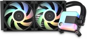 img 4 attached to 💦 EK 280mm AIO D-RGB Liquid Cooler: High-Performance CPU Cooling Solution with EK-Vardar PMW Fans, Water Cooling Computer Parts, Intel/AMD Compatibility