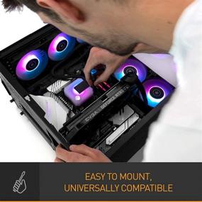 img 3 attached to 💦 EK 280mm AIO D-RGB Liquid Cooler: High-Performance CPU Cooling Solution with EK-Vardar PMW Fans, Water Cooling Computer Parts, Intel/AMD Compatibility