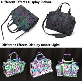 img 3 attached to Geometric Luminous Holographic Shoulder Crossbody