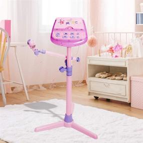 img 4 attached to 🎤 HANMUN Singing Machine with Microphone Stand