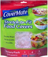 🔰 convenient reclosable bags: introducing covermate stretch-to-fit food covers logo
