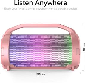 img 1 attached to ZIZO Aurora Z2 Portable 14W Bluetooth Speaker With 360° LED Lightshow MicroSD And USB Playback
