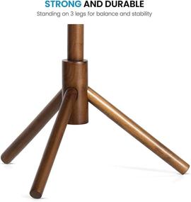 img 1 attached to 🌳 Premium Wood Tree Coat Rack Stand with 6 Hooks - Quick & Tool-Free Assembly - Adjustable Free Standing Coat Rack, Ideal for Hallway/Entryway Clothes Hanger Stand for Suits, Accessories