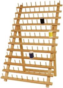 img 1 attached to 🪡 Organize and Display Your Sewing and Embroidery Threads with the US Art Supply Premium Beechwood 120-Spool Thread Rack
